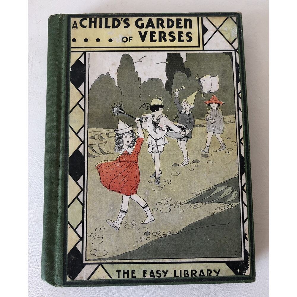Vintage 1933 A Child’s Garden of Verses Illustrated Poetry Book Stevenson Seeley